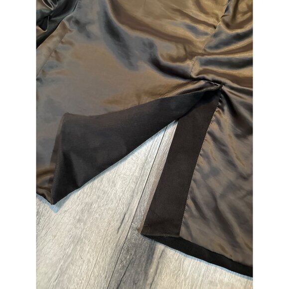 Chaps Brown Mens Blazer 46R Polyester Faux Suede Two-Button Suit Jacket Single V - Picture 7 of 14